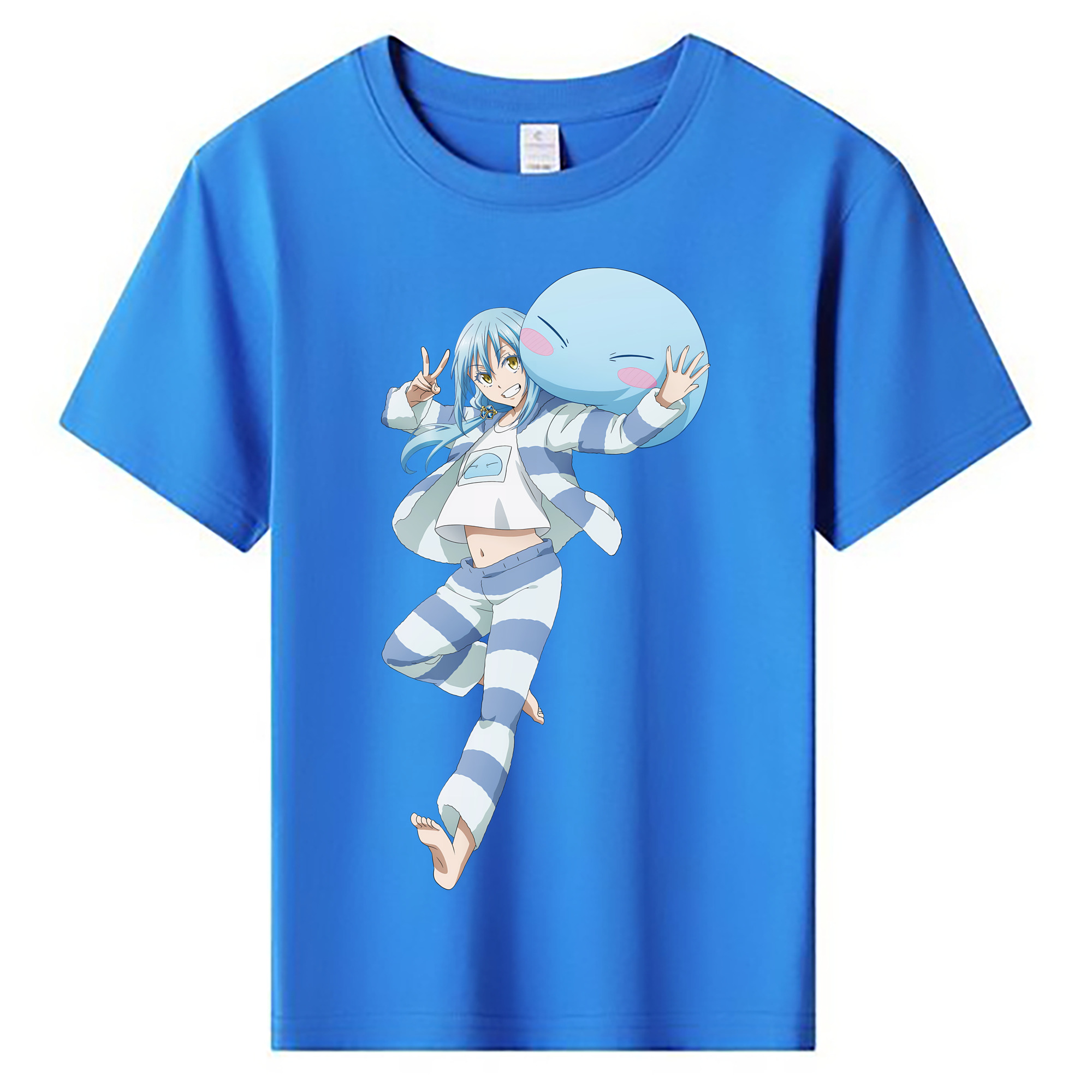 （画像用） 転スラ Regarding Reincarnated to Slime 綿100％キッズTシャツ（フロントプリント）